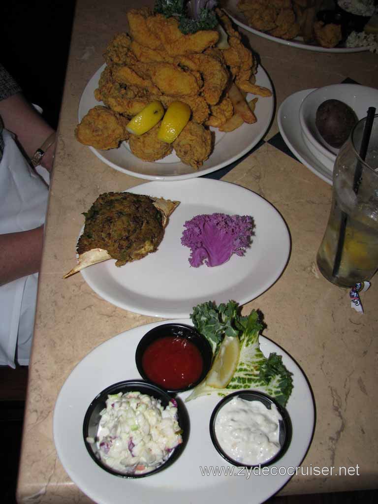 006: Deanie's, New Orleans, French Quarter, 1/2 Seafood Platter with stuffed crab instead of softshell crab