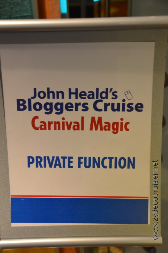 140: Carnival Magic, BC5, John Heald's Bloggers Cruise 5, Sea Day 1, Private Function