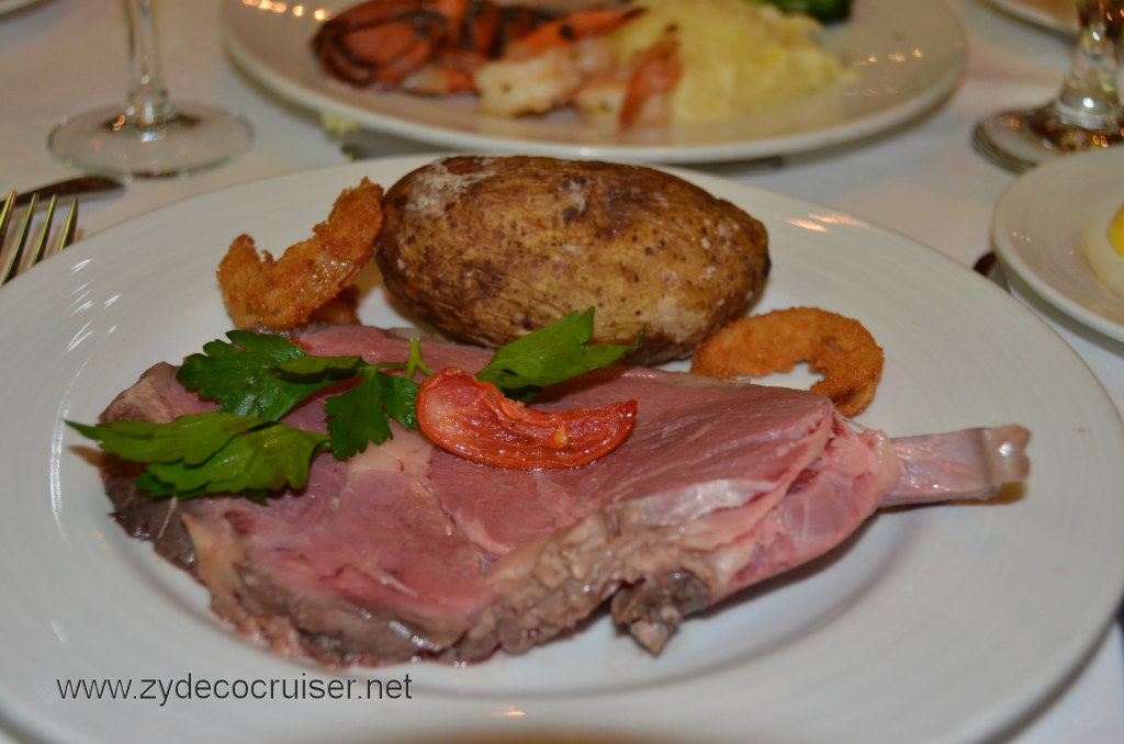 157: Carnival Magic, BC5, John Heald's Bloggers Cruise 5, Sea Day 1, MDR Dinner, Tender Roasted Prime Rib of American Beef