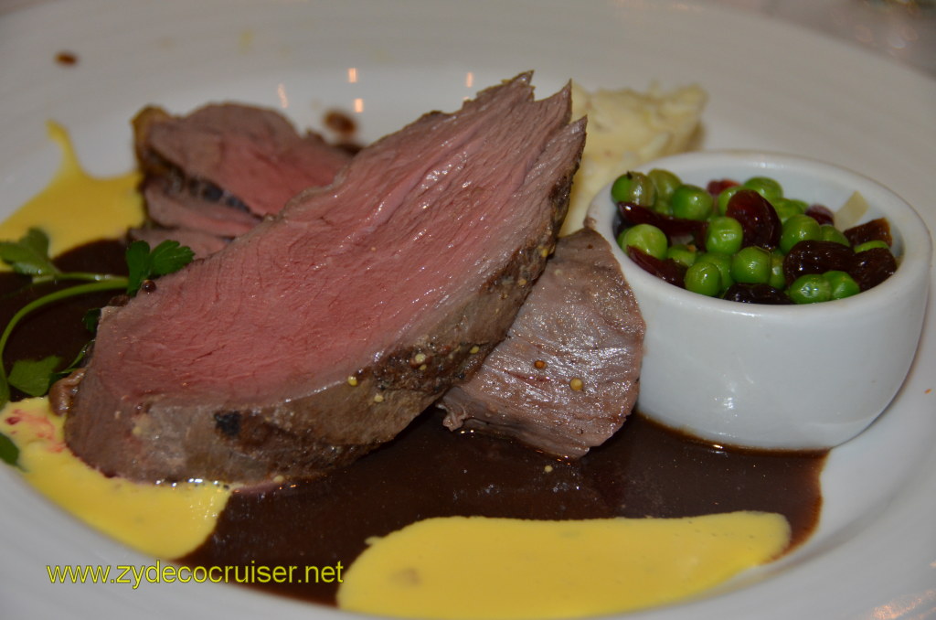 257: Carnival Magic, BC5, John Heald's Bloggers Cruise 5, Grand Cayman, MDR Dinner, Chateaubriand with Sauce Barnaise