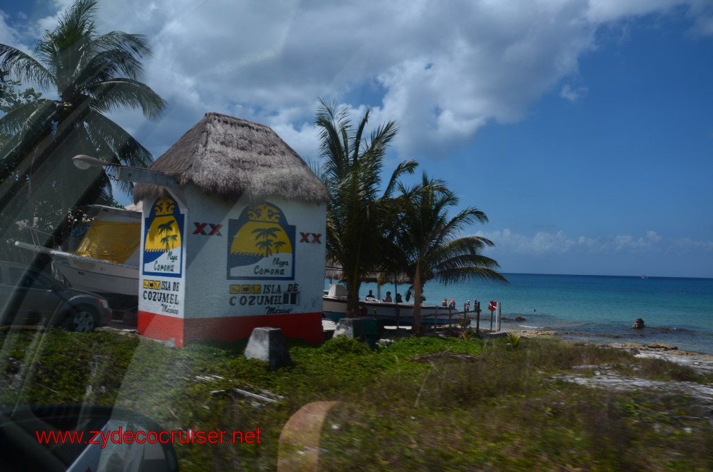 041: Carnival Magic, BC5, John Heald's Bloggers Cruise 5, Cozumel, Island Taxi Tour, Playa Corona, 