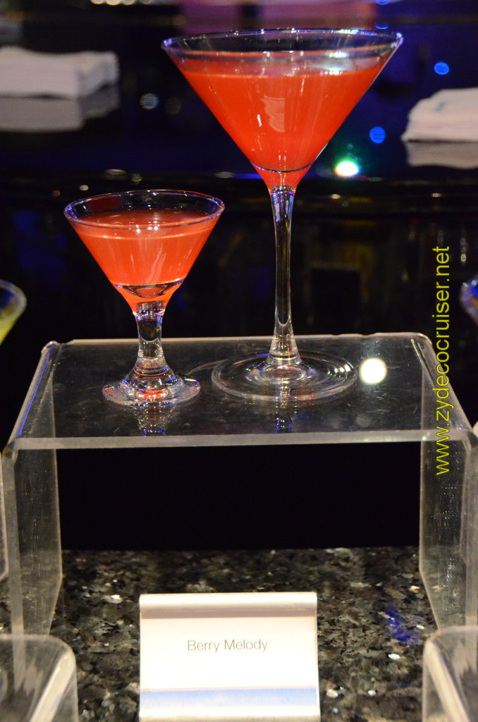 Carnival Cruise, Master The Martini, Mini Martini Tasting, Berry Melody