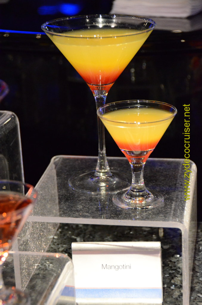 Carnival Cruise, Master The Martini, Mini Martini Tasting, Mangotini