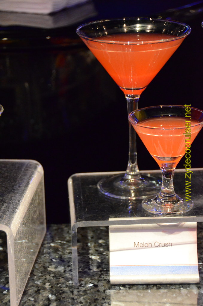 Carnival Cruise, Master The Martini, Mini Martini Tasting, Melon Crush