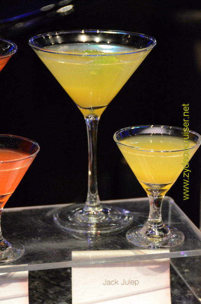 Carnival Cruise, Master The Martini, Mini Martini Tasting, Jack Julep