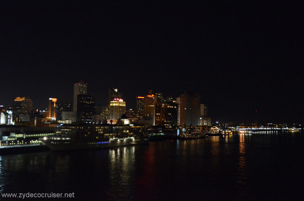 138: Carnival Conquest, New Orleans, Embarkation, Downtown at night, 