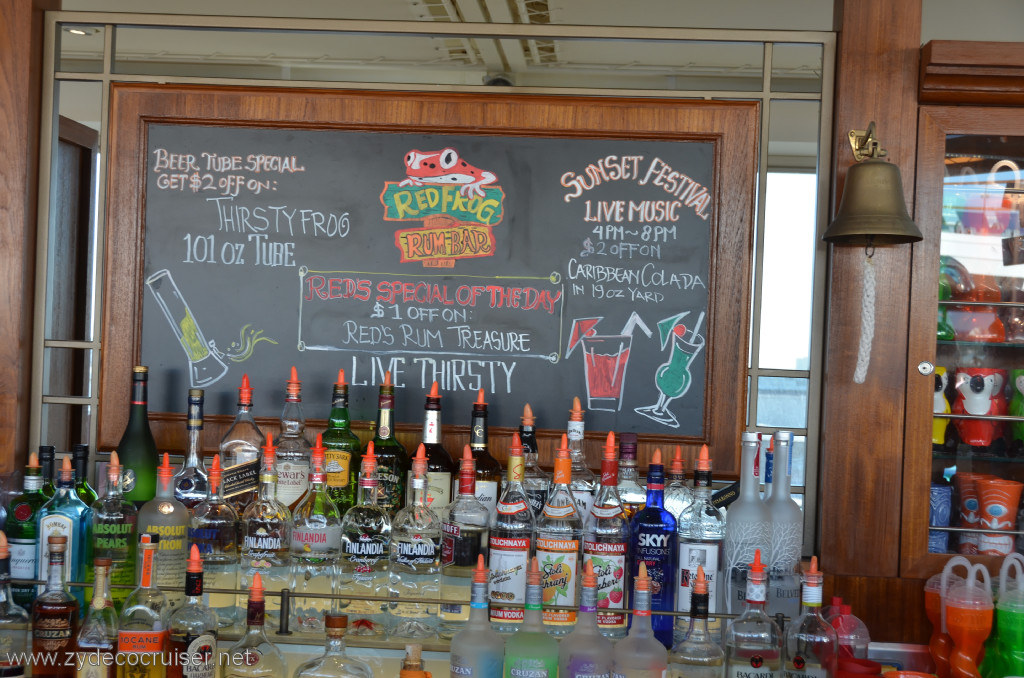 073: Carnival Conquest, New Orleans, Embarkation, RedFrog Rum Bar, 