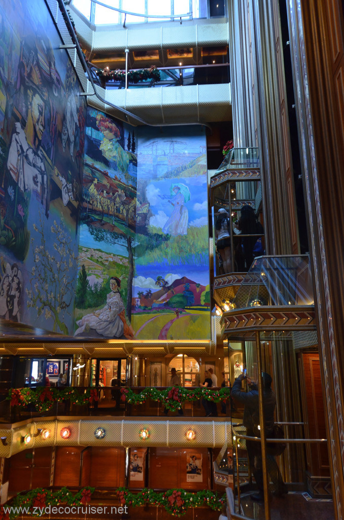 079: Carnival Conquest, New Orleans, Embarkation, Atrium Mural, 