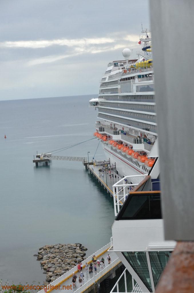 012: Carnival Conquest, Roatan, Carnival Dream pulled in after us.