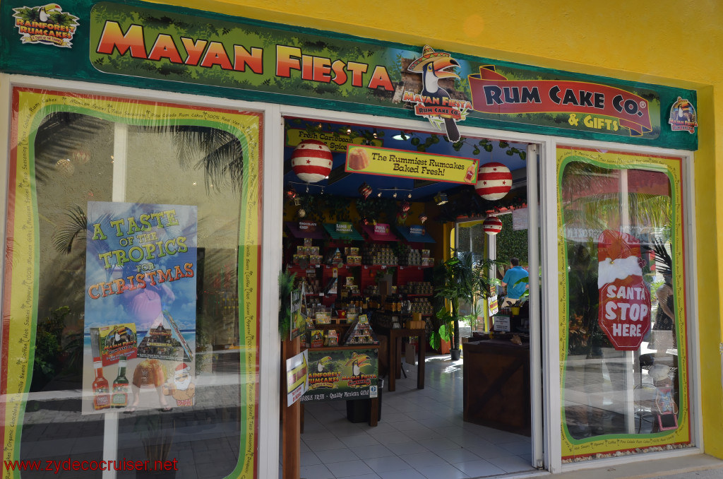 017: Carnival Conquest, Cozumel, Puerta Maya, Mayan Fiesta Rum Cake Co, 
