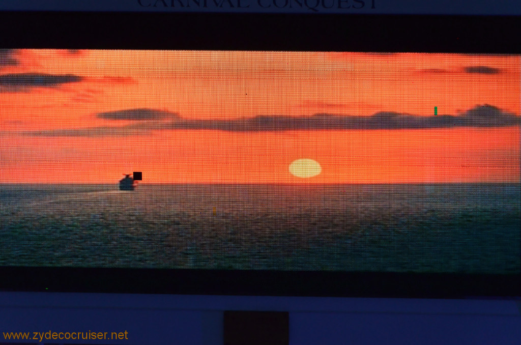 475: Carnival Conquest, Cozumel, Bg Screen Sunset, 