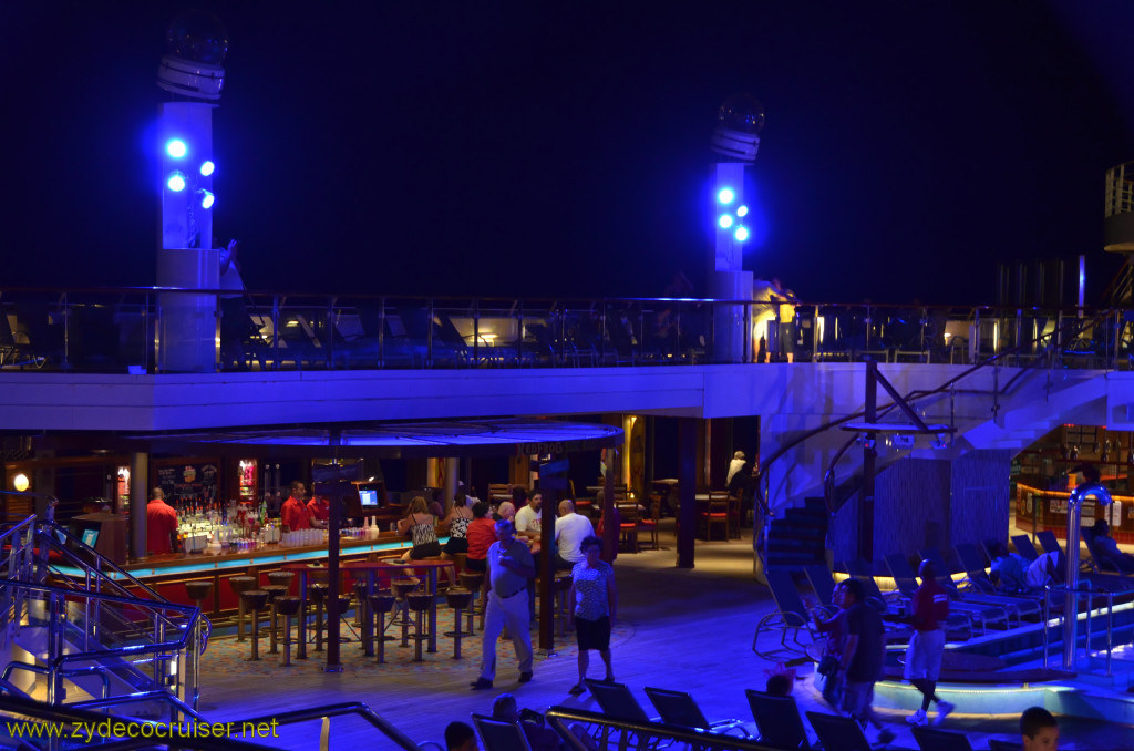 502: Carnival Conquest, Cozumel, Lido at Night, 