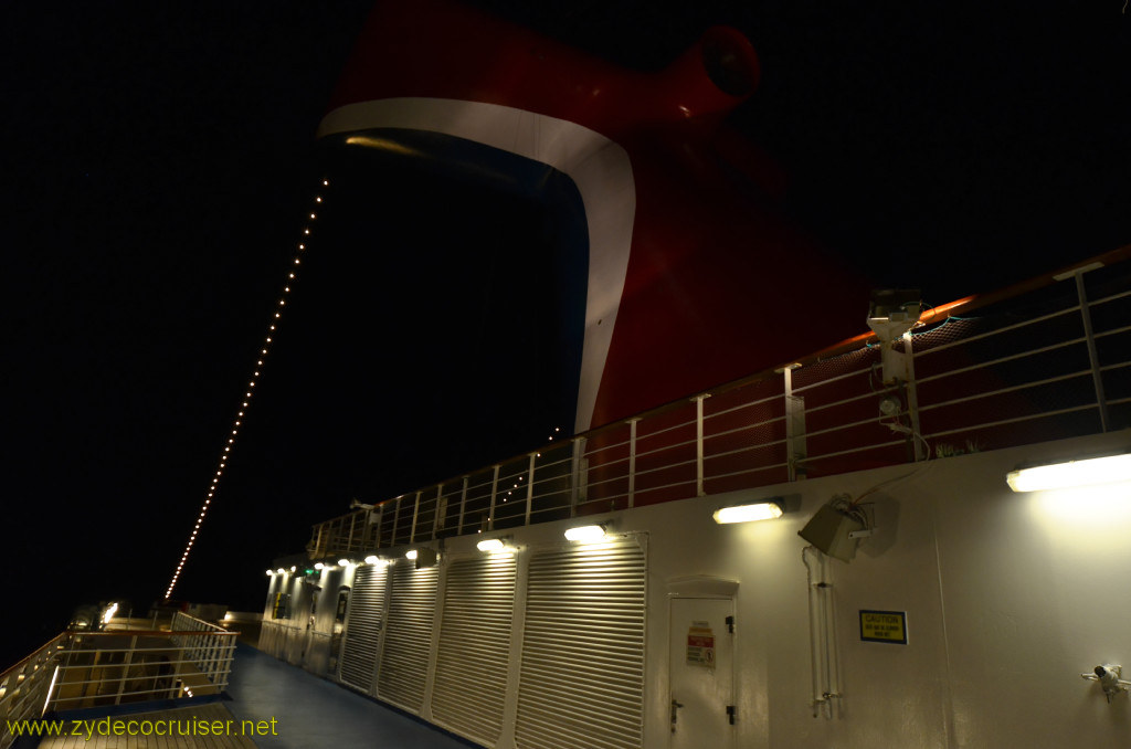 532: Carnival Conquest, Cozumel, Funnel at Night, 