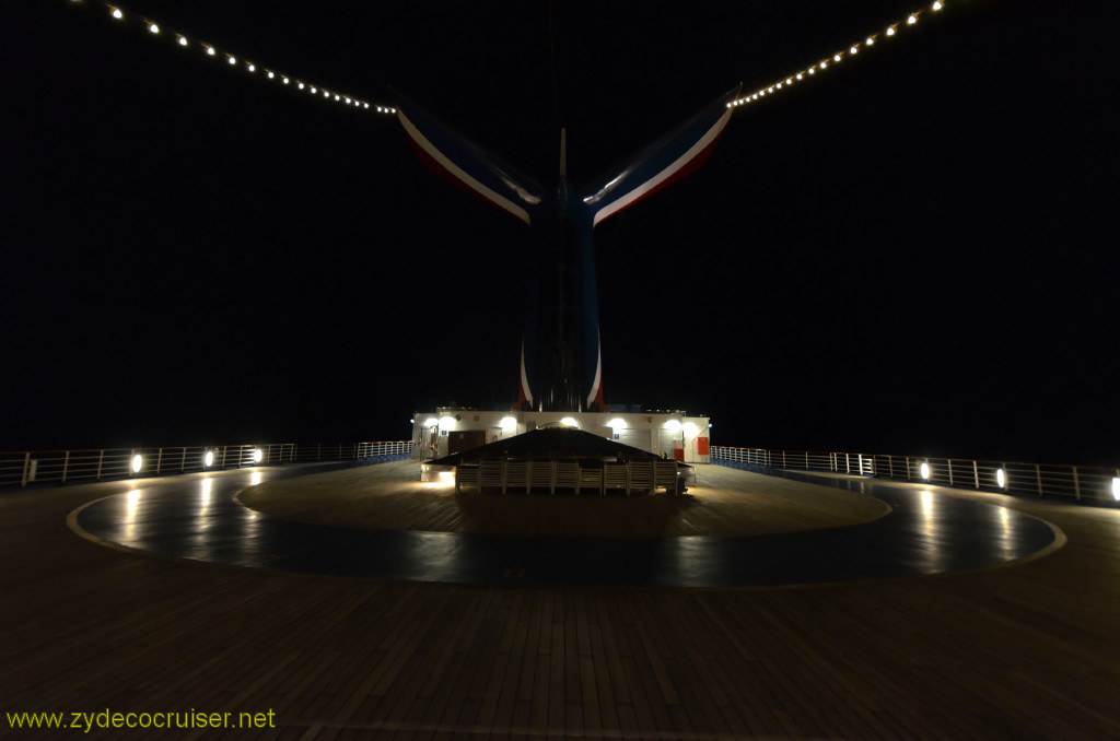 533: Carnival Conquest, Cozumel, Funnel at Night, 