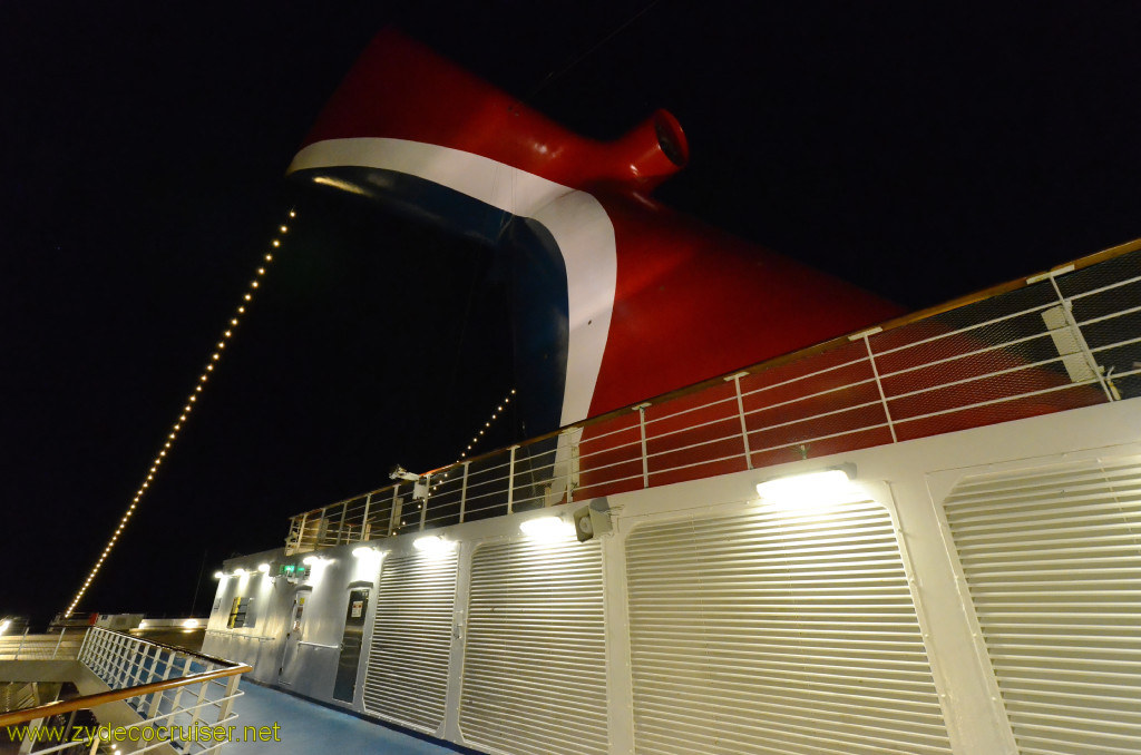 536: Carnival Conquest, Cozumel, Funnel at Night, 