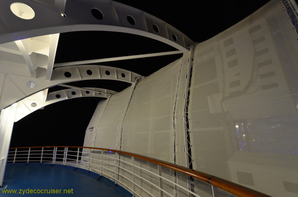 537: Carnival Conquest, Cozumel, Back of Seaside Theatre at night, 