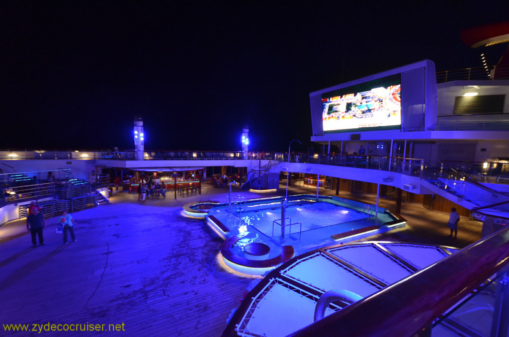 539: Carnival Conquest, Cozumel, Lido at Night, 