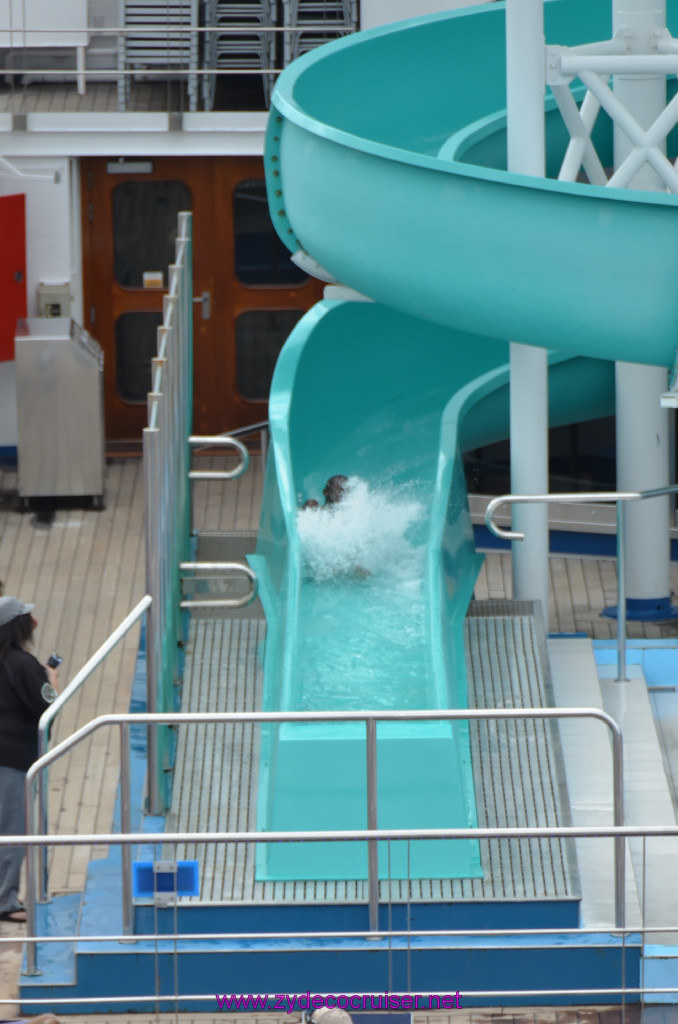 045: Carnival Conquest Cruise, Fun Day at Sea 1, Waterslide, 