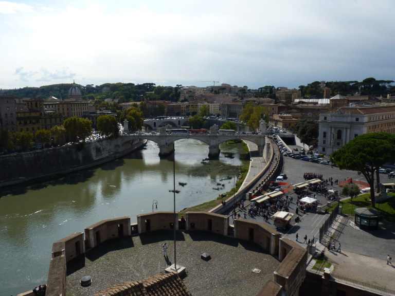 3022: View from Castel Sant'Angelo, Rome, Italy