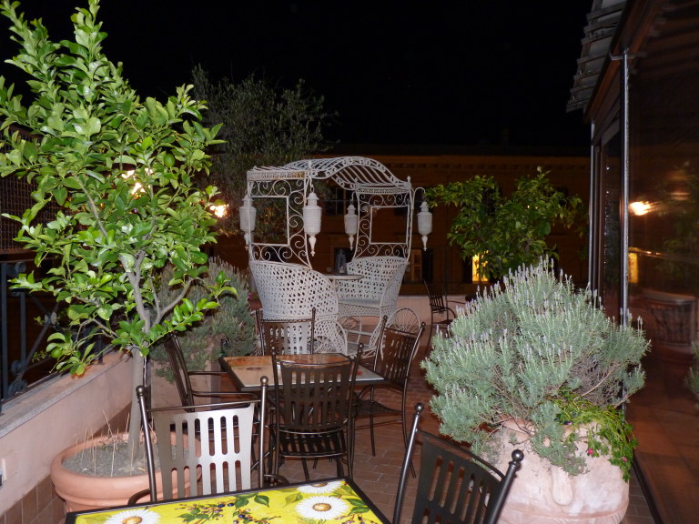 3096: Hotel dei Consoli, Rome, Italy, The rooftop terrace