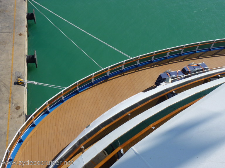 3215: Carnival Dream, Mediterranean Cruise, Civitavecchia, Looking down from Lido