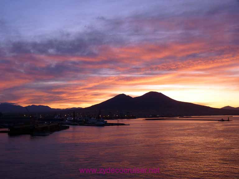 3348: Carnival Dream in Naples, Italy - Mount Vesuvius at Dawn