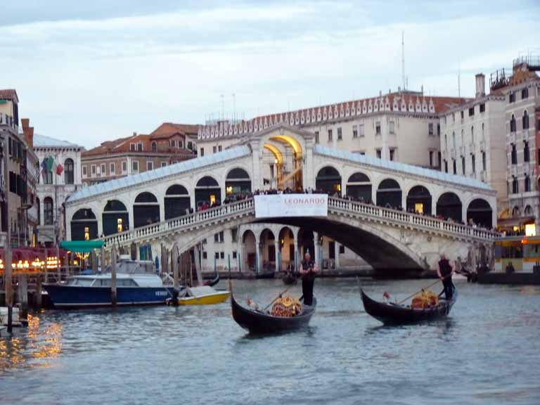 4384: Carnival Dream - Venice - rialto Bridge and Gondolas