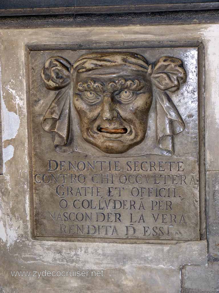4563: Carnival Dream - Venice, Italy - inside Doge's Palace - Mouth of Truth