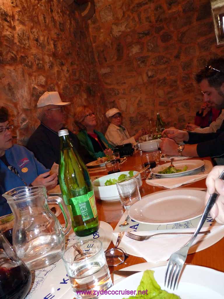 4798: Carnival Dream - Dubrovnik, Croatia - Country Home in Konavle - Potatoes, some salad, and some bread