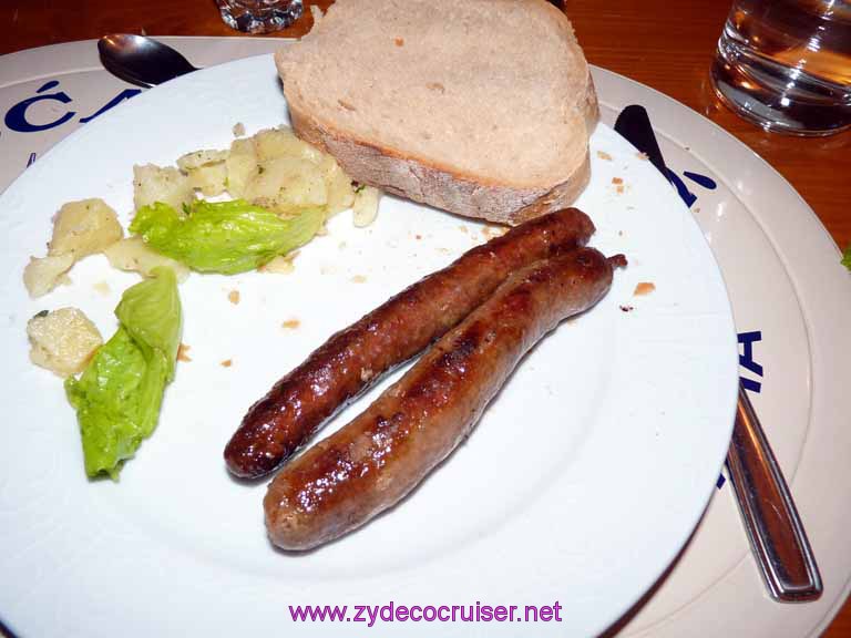 4800: Carnival Dream - Dubrovnik, Croatia - Country Home in Konavle - ahhh - some nice sausages as the entree!