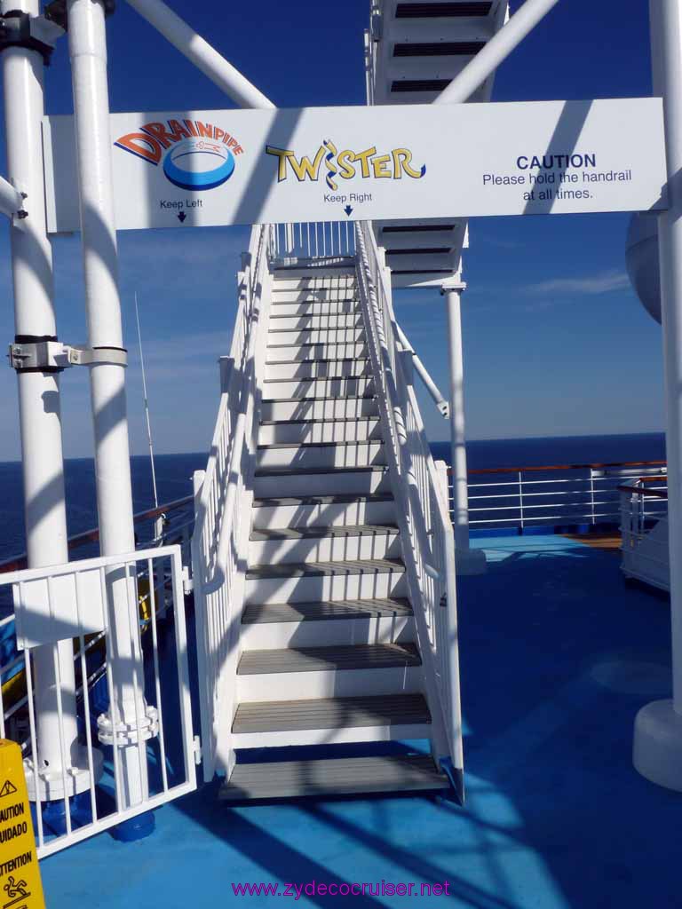 5017: Carnival Dream, Mediterranean Cruise, Entrance to Drainpipe and Twister
