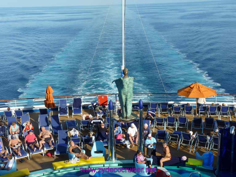 0117: Carnival Dream, Transatlantic Cruise - Sea Day 1 - Looking Aft at the Wake