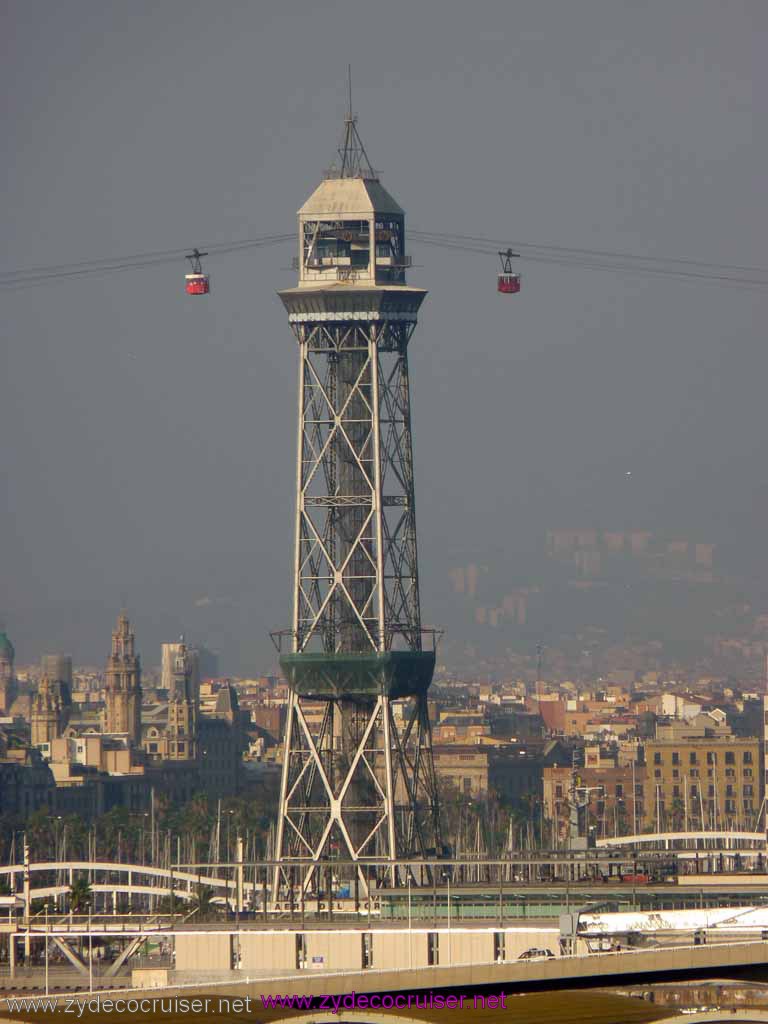 0405: Carnival Dream, Barcelona - Port Cable Car, Transbordador Aeri del Port