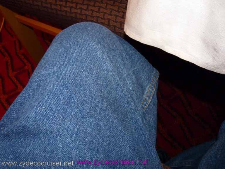 Carnival Dream - Jeans in the Dining Room - you betcha!