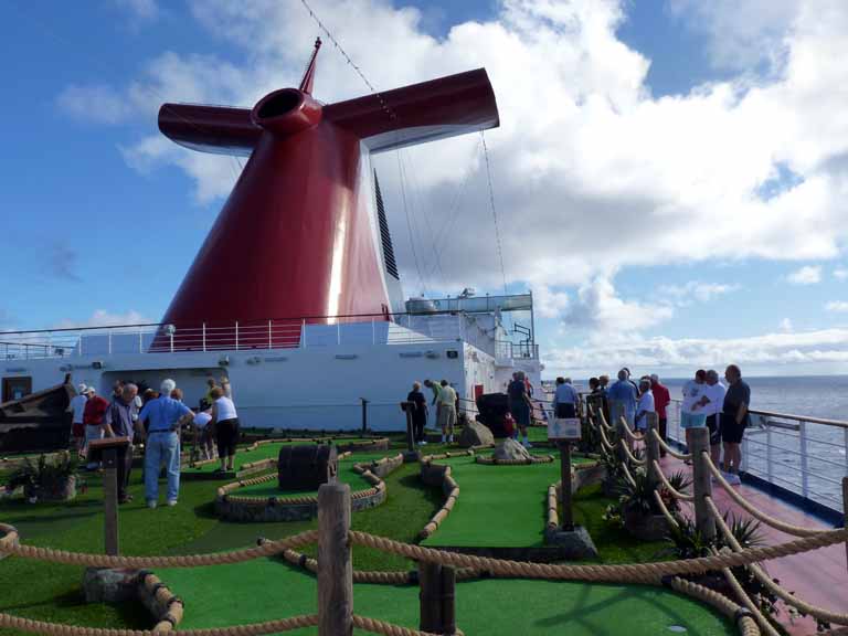 1833: Carnival Dream, Transatlantic Cruise, Mini Golf