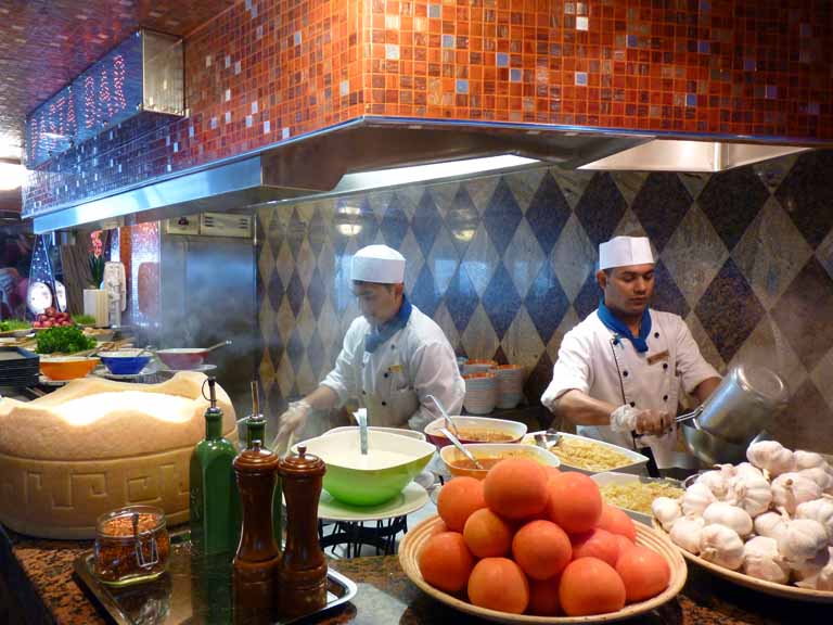 Carnival Dream Pasta Bar - Chefs at work
