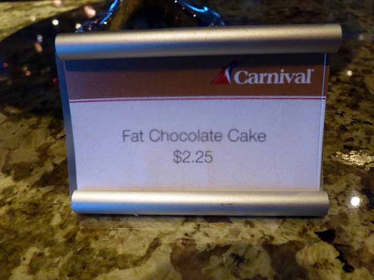 Carnival Dream - Coffee Club - Fat ??? Chocolate Cake