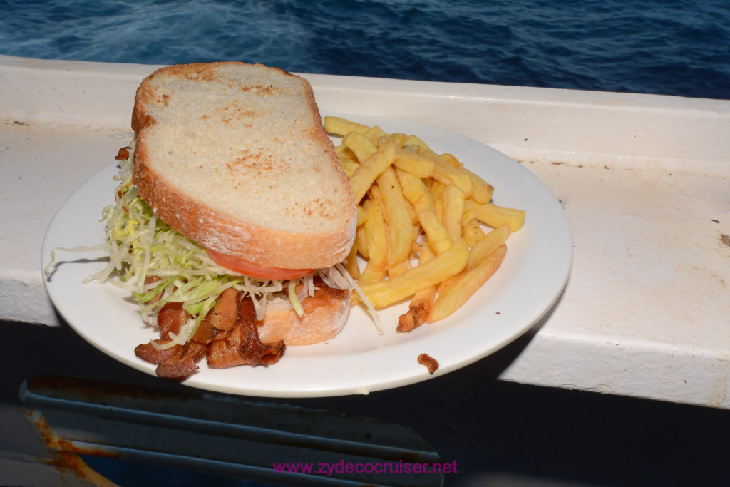 122: Carnival Dream Cruise, Fun Day at Sea 1, BLT from the Deli with fries