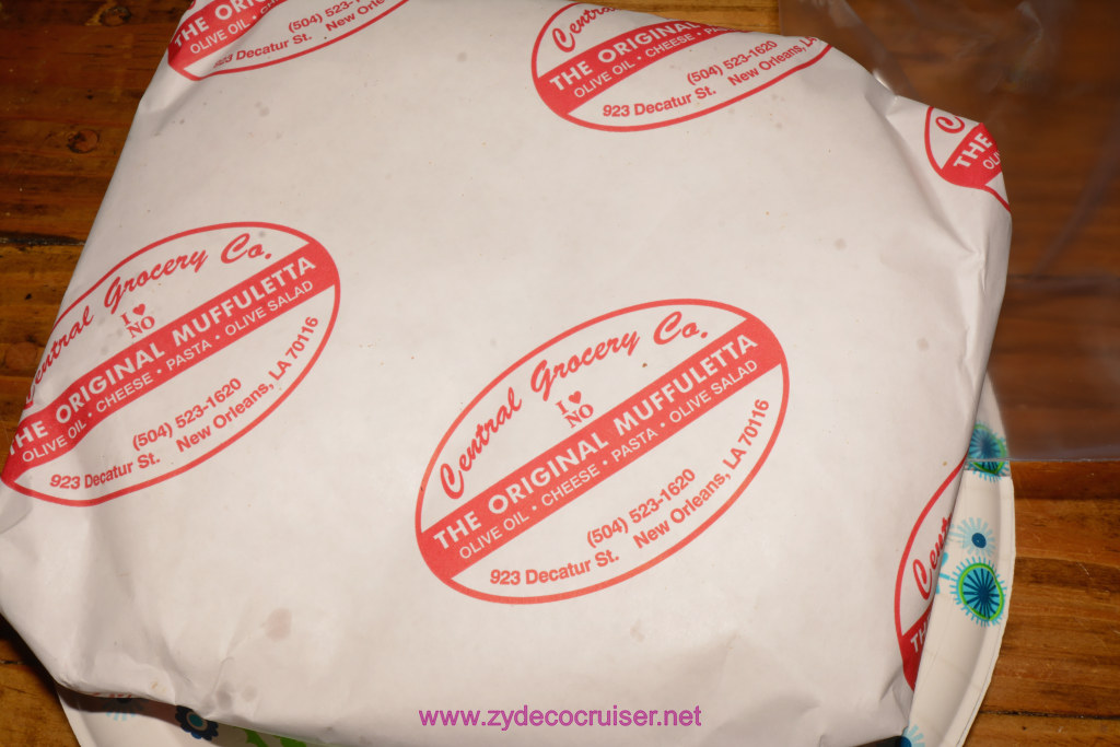 002: Carnival Dream Post-Cruise New Orleans, A muffuletta from Central Grocery.