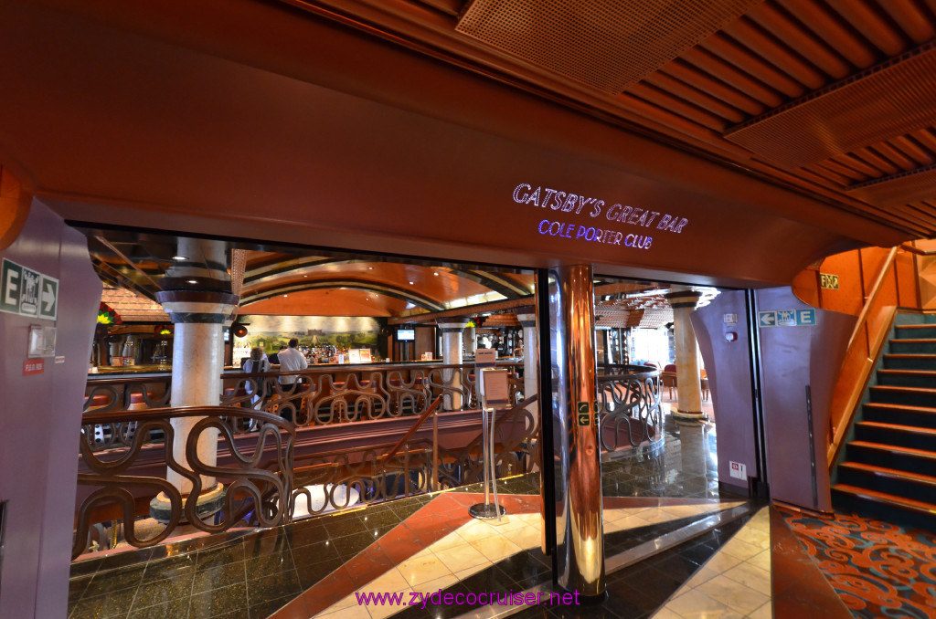 130: Carnival Elation, New Orleans, Embarkation, Gatsby's Great Bar, Cole Porter Club, 