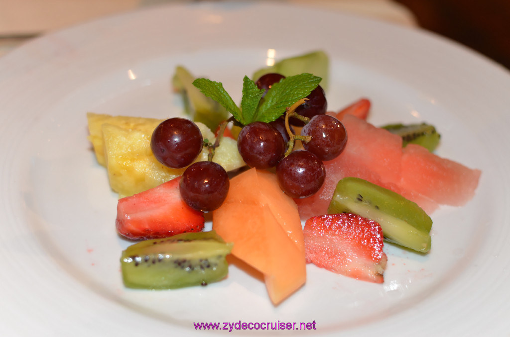 Carnival Elation, MDR Dinner, Fresh Tropical Fruit Plate, 