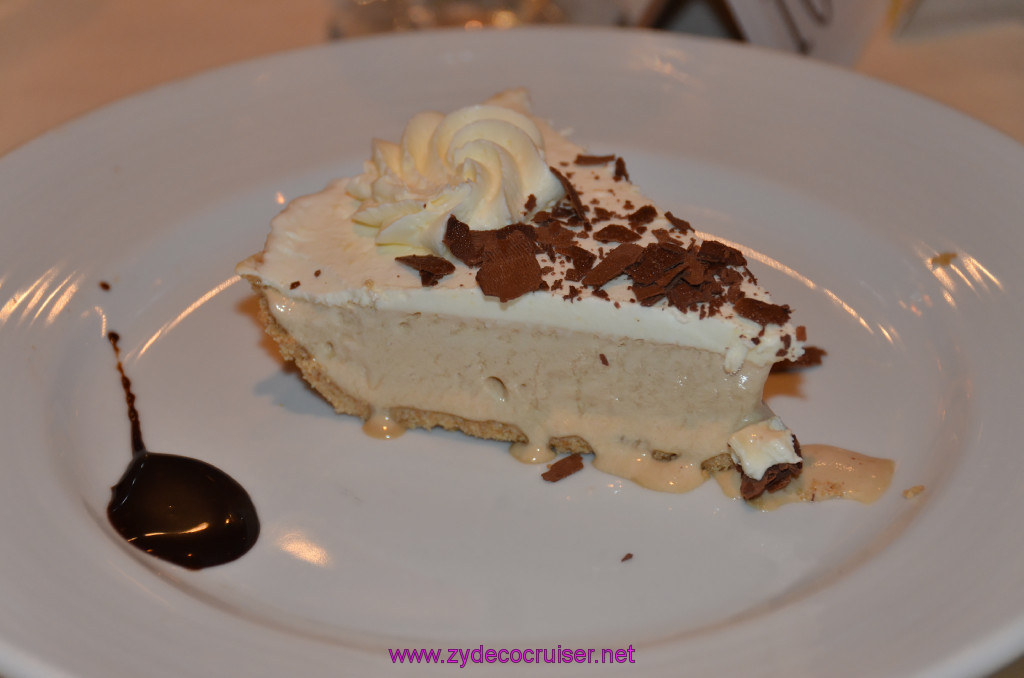 Carnival Elation, MDR Dinner, Cappuccino Pie, 