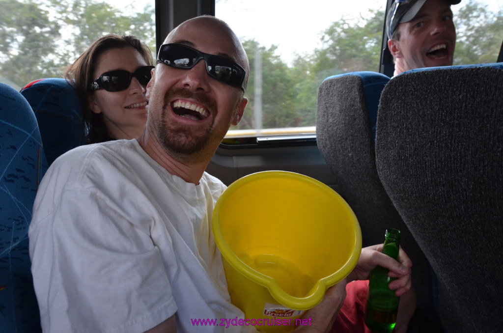 271: Carnival Elation Cruise, Cozumel, Cozumel Bar Hop, Yikes! The yellow bucket, 