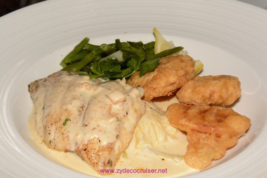 Carnival Freedom, American Table, Dinner 2, Seared Striped Bass