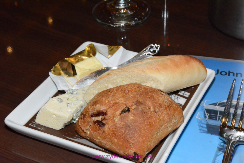 Carnival Freedom, American Table, Dinner 3, Breads, Butter Pat, Blue Cheese