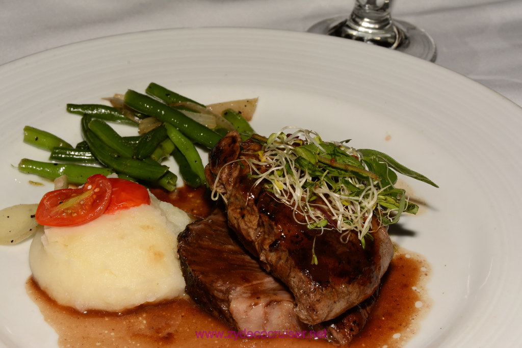 Carnival Freedom, American Table, Dinner 6, Dual of Filet Mignon and Short Rib