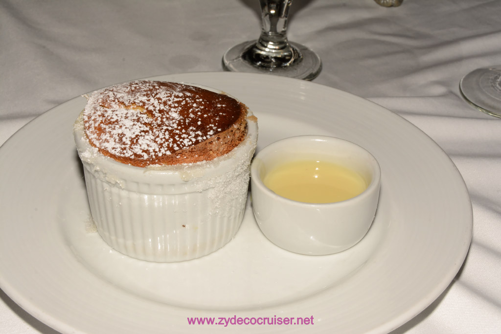 Carnival Freedom, American Table, Dinner 6, Grand Marnier Souffle, 