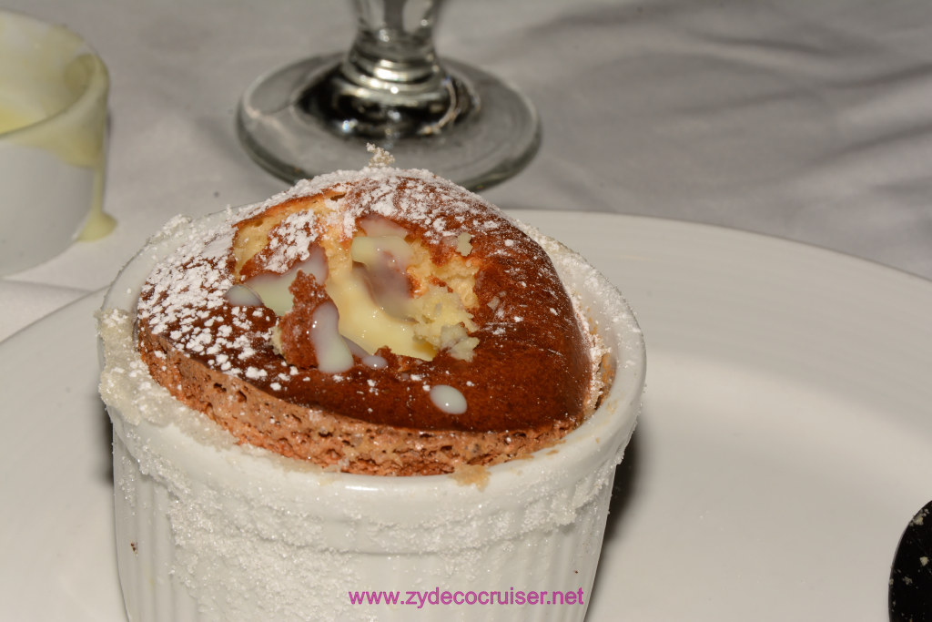 Carnival Freedom, American Table, Dinner 6, Grand Marnier Souffle