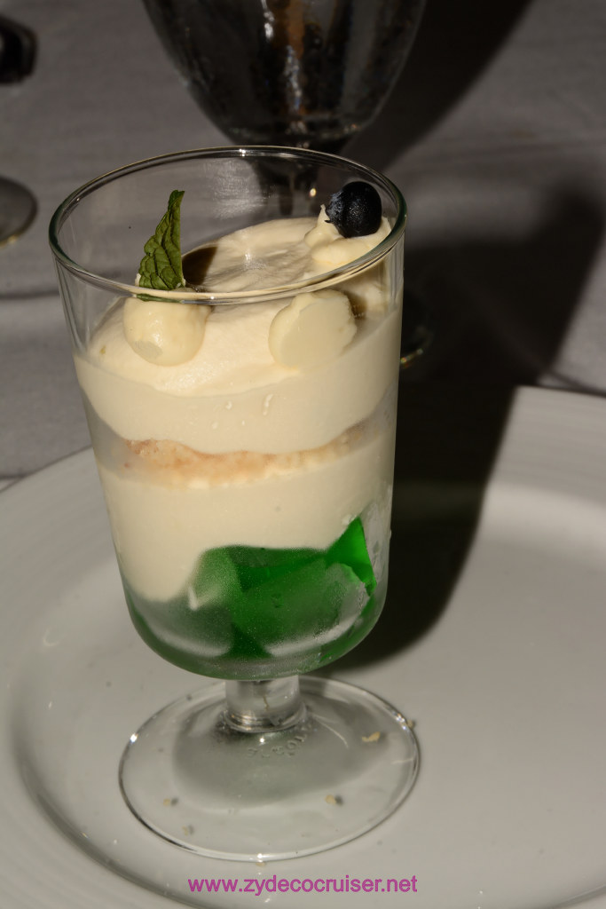 Carnival Freedom, American Table, Dinner 6, Key Lime Mousse