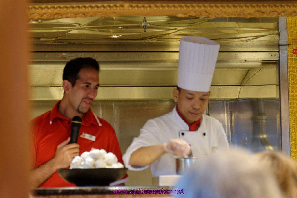027:Carnival Freedom Reposition Cruise, Sea Day 3, Sun King Steakhouse Cooking Demonstration